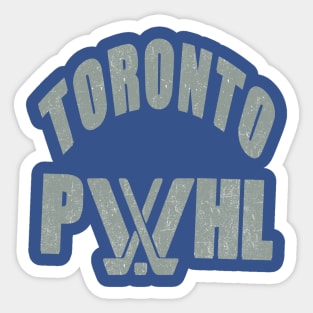 Toronto Pwhl distressed effect Sticker